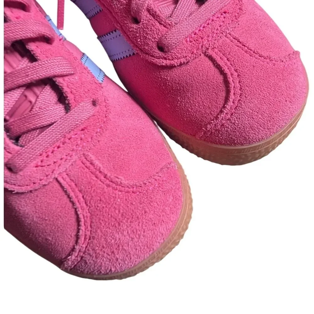 Shock Pink Blue Spark Adidas Gazelles JR5944 Size Youth 2